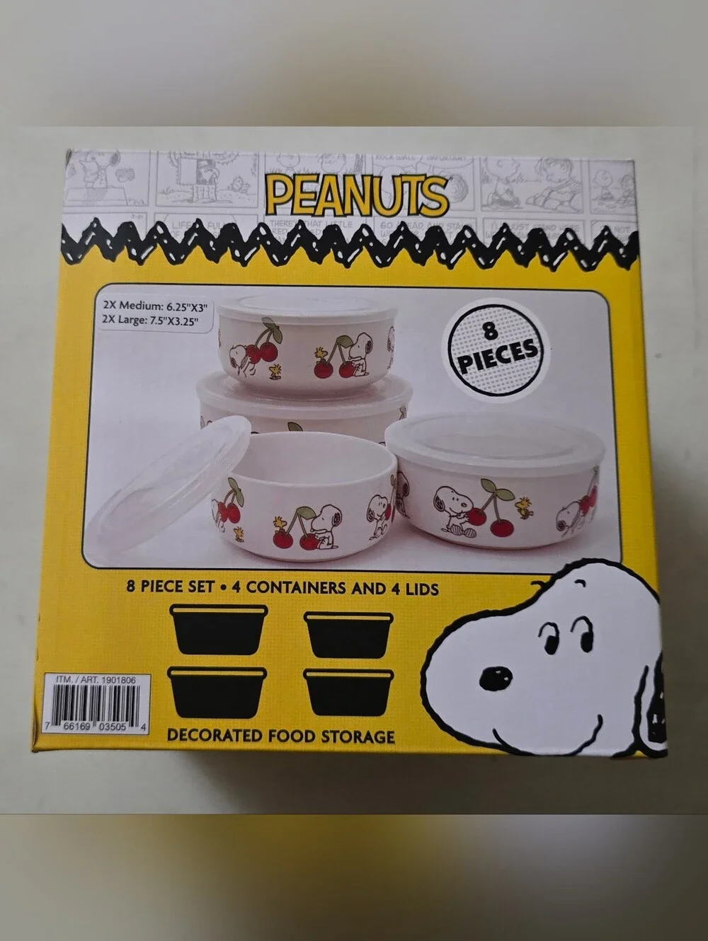 Decorated Food Storage Containers